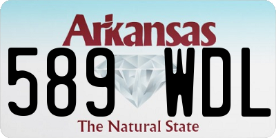 AR license plate 589WDL