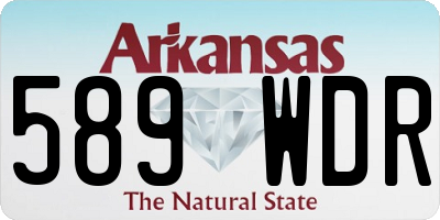 AR license plate 589WDR