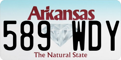 AR license plate 589WDY