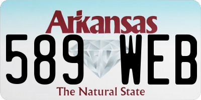 AR license plate 589WEB