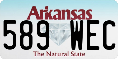 AR license plate 589WEC
