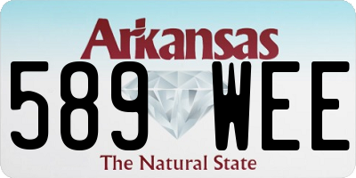 AR license plate 589WEE