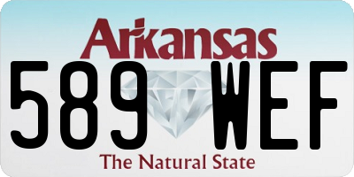 AR license plate 589WEF