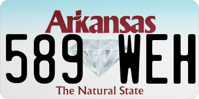 AR license plate 589WEH