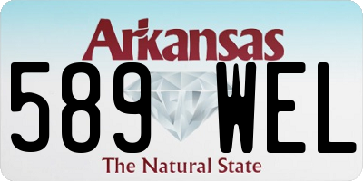 AR license plate 589WEL