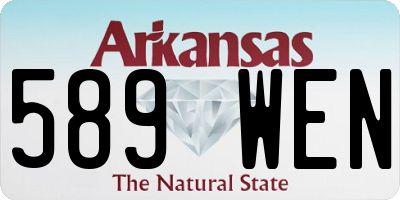 AR license plate 589WEN