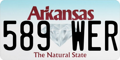AR license plate 589WER