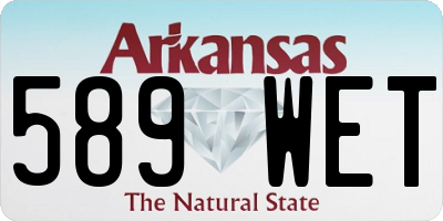 AR license plate 589WET