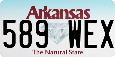 AR license plate 589WEX