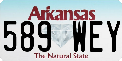 AR license plate 589WEY