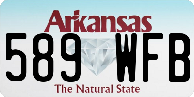 AR license plate 589WFB