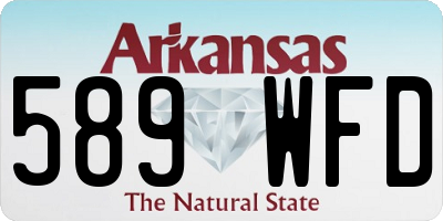 AR license plate 589WFD