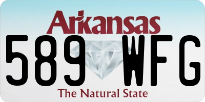 AR license plate 589WFG