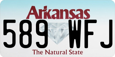 AR license plate 589WFJ