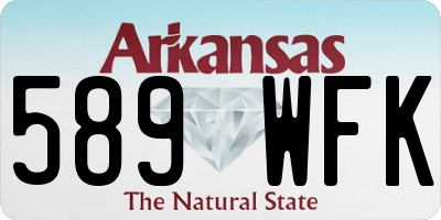 AR license plate 589WFK