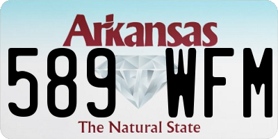 AR license plate 589WFM