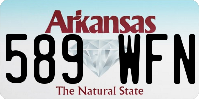 AR license plate 589WFN