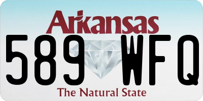 AR license plate 589WFQ