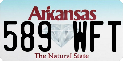 AR license plate 589WFT