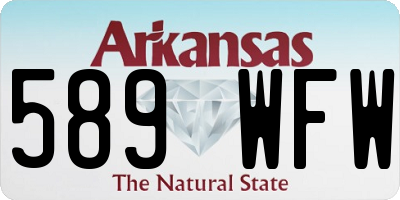 AR license plate 589WFW