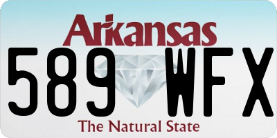 AR license plate 589WFX