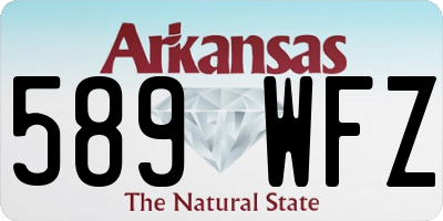 AR license plate 589WFZ