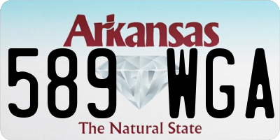 AR license plate 589WGA