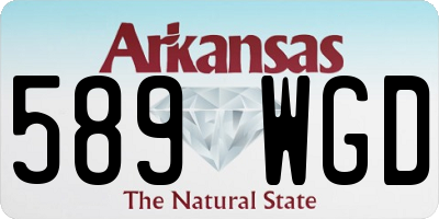 AR license plate 589WGD