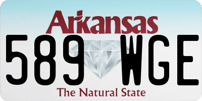AR license plate 589WGE