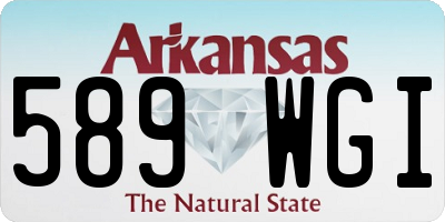 AR license plate 589WGI
