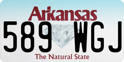 AR license plate 589WGJ