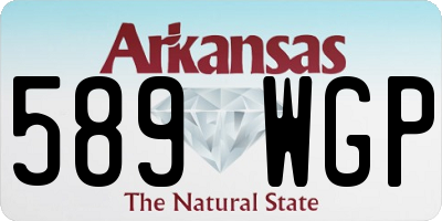 AR license plate 589WGP