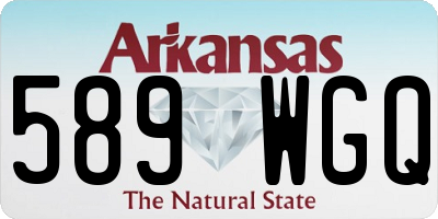 AR license plate 589WGQ