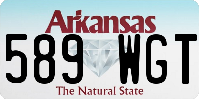 AR license plate 589WGT