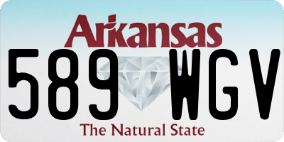AR license plate 589WGV