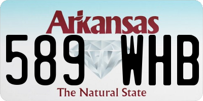 AR license plate 589WHB