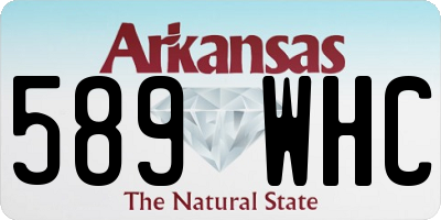 AR license plate 589WHC