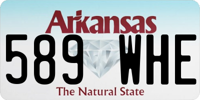 AR license plate 589WHE