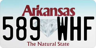 AR license plate 589WHF