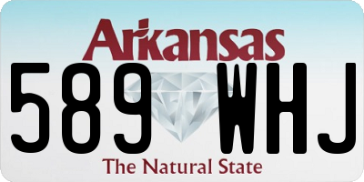 AR license plate 589WHJ