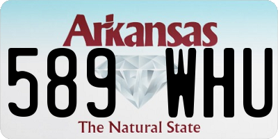 AR license plate 589WHU
