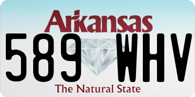 AR license plate 589WHV