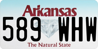 AR license plate 589WHW