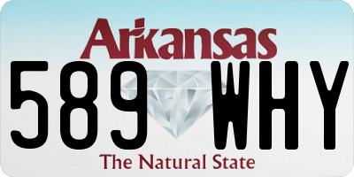 AR license plate 589WHY
