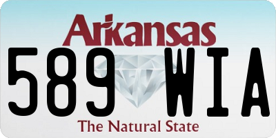 AR license plate 589WIA