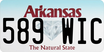 AR license plate 589WIC