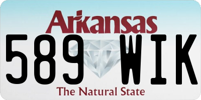 AR license plate 589WIK