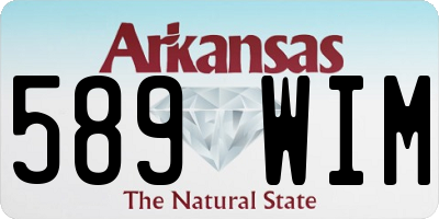 AR license plate 589WIM