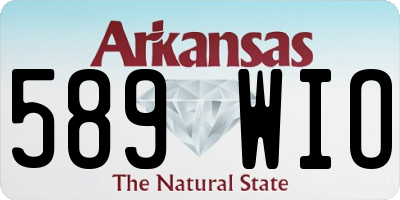 AR license plate 589WIO