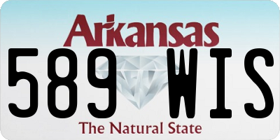 AR license plate 589WIS
